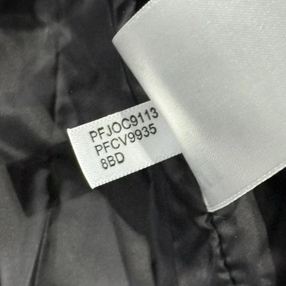 Calvin Klein Womens Performance Black Puffer Vest White Sherpa Lining Size Small - Picture 9 of 11